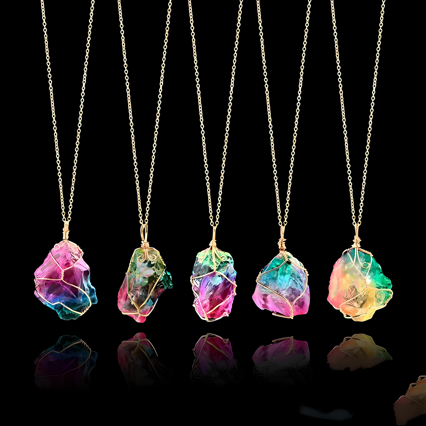 Rainbow Crystal Pendant “Seven Soul Stone” – Wearable Energy.